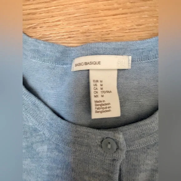 H&M Basic Light Blue Cardigan - Picture 3 of 6